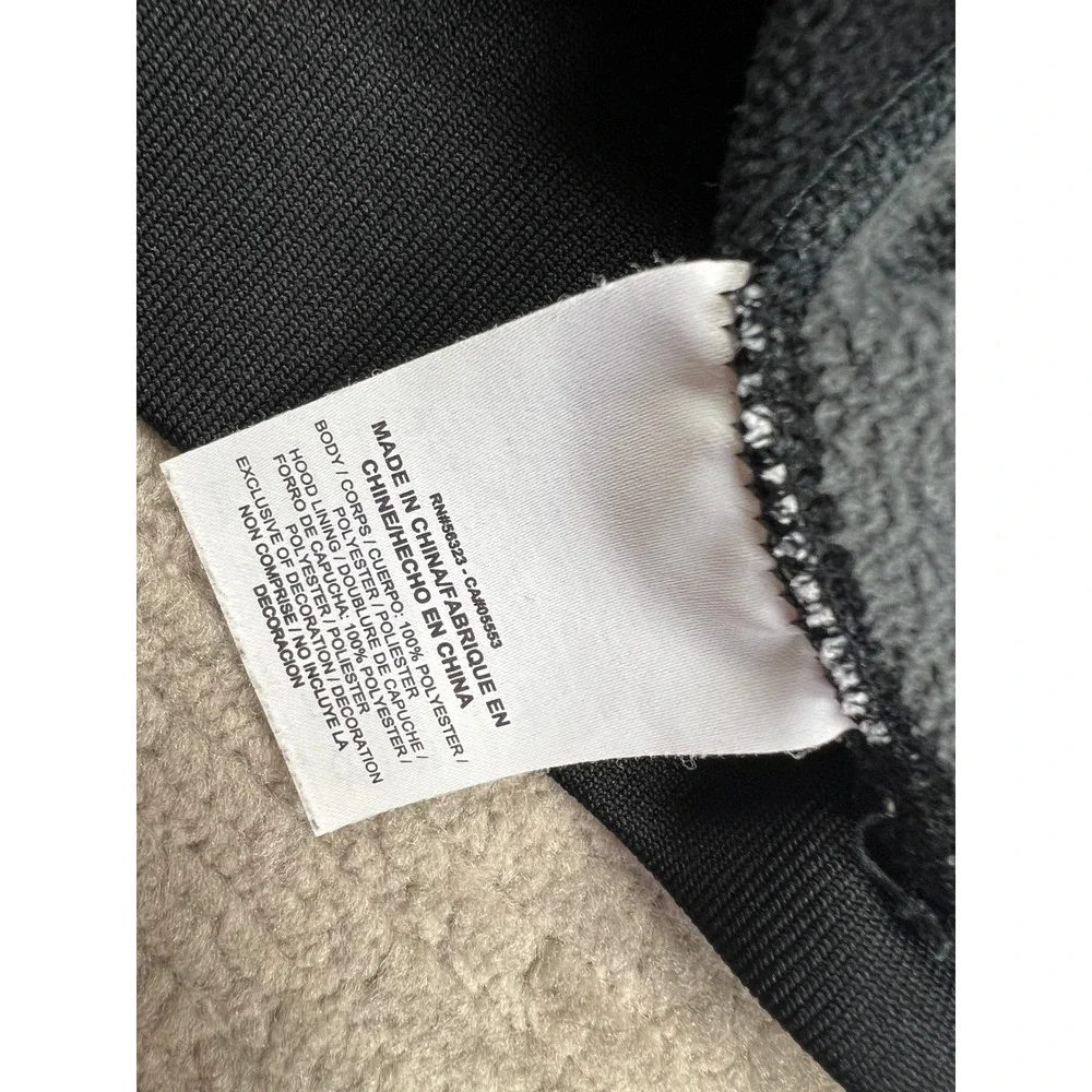 Nike Hoodie Boys Medium Black Therma-FIT Pullover Grey‎ Swoosh Sweatshirt
